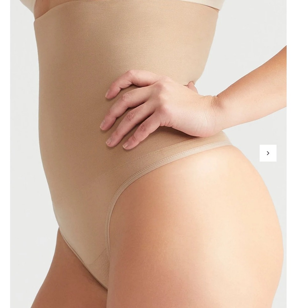 Yummie Almond High Waist Shaping Thong Seamless Firm Control NWT 1X/2X